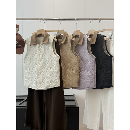 捡漏！淘到红人店169+巴恩风情侣款翻领马甲背心S416