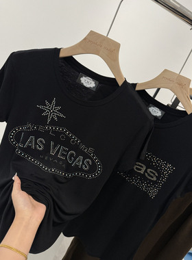 省一百多！捡漏！淘到国外商场180+复古烫钻T恤Q367