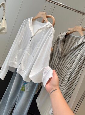桑蚕丝+棉+亚麻+莱赛尔！精品订单！红人店299+连帽开衫X962