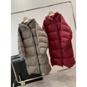 捡漏 羽绒服T354 连帽蓬松长款 90白鹅绒 淘到线上900