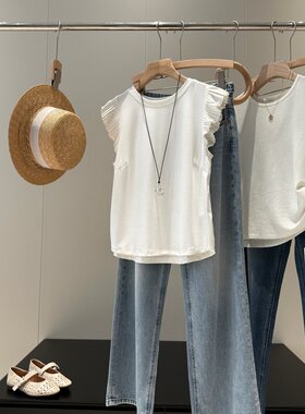 捡漏！美国订单商场同品质390+飞袖拼接T恤W906