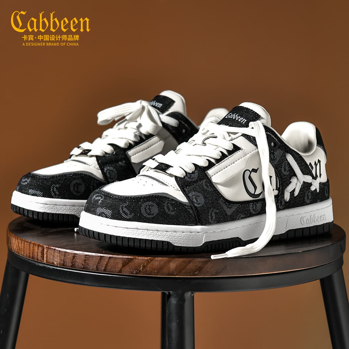 卡宾板鞋男正品低帮鞋子男鞋2026新款夏季厚底板鞋百搭运动休闲鞋