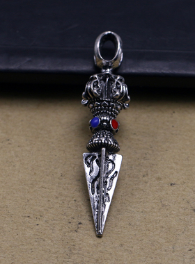 2020亚马逊爆款 复古长款毛衣链伏魔杵项链个性吊坠 diy 厂家直销