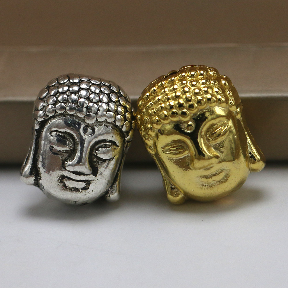 diy手工饰品配件藏银色尼泊尔合金配件法器佛祖配饰珠子如来佛头