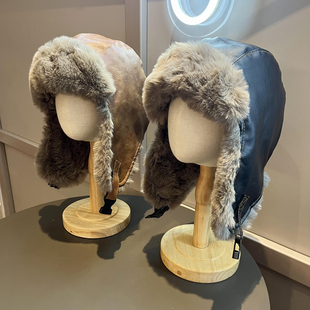 大童复古飞行员雷锋帽男女童冬季加厚加绒保暖护耳东北皮帽子学生