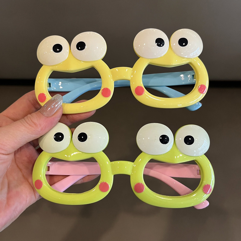 儿童眼镜框男童无镜片可爱青蛙玩具镜架超萌卡通女童宝宝装饰眼镜