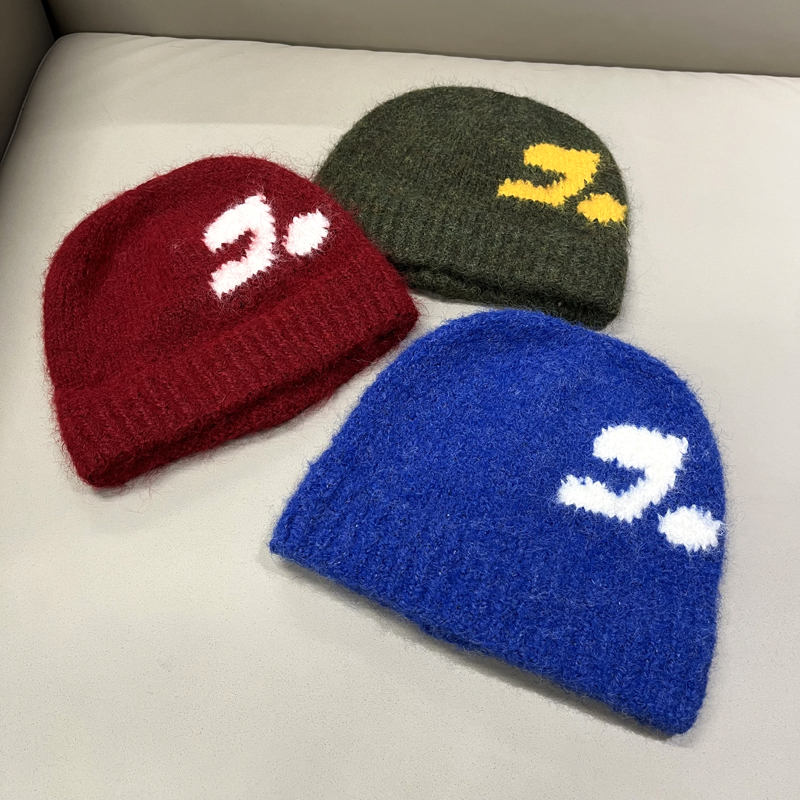 韩系儿童帽子风针织男宝宝简约保暖护耳毛线帽女童时尚百搭冷帽潮
