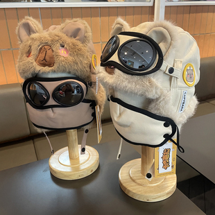 儿童雷锋帽子东北防寒装备大男孩滑雪哈尔滨雪乡雪地飞行员秋冬季