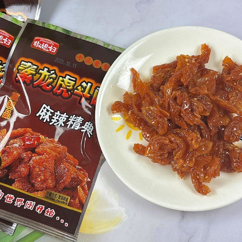 椒媳妇素烤鸭22g甜辣风味豆制品龙虎榜辣条素食怀旧休闲零食小吃
