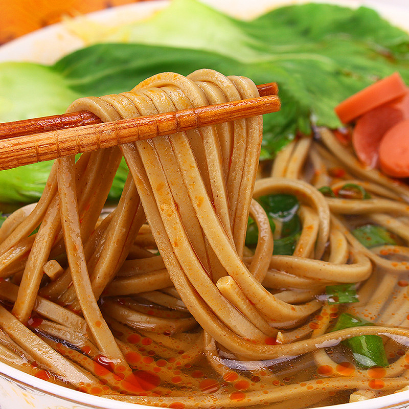 甘肃乐百味苦荞挂面 通渭苦荞麦面条 荞麦面礼盒装2400g