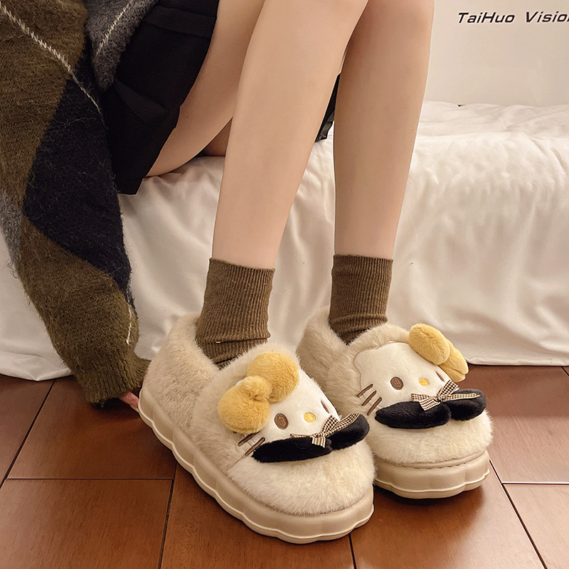 厚底包头毛毛拖鞋女外穿2025冬季
