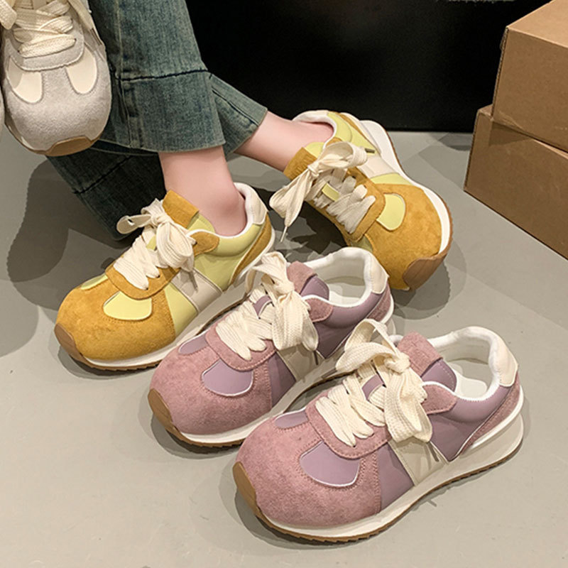 丑萌阿甘运动老爹鞋女厚底2025