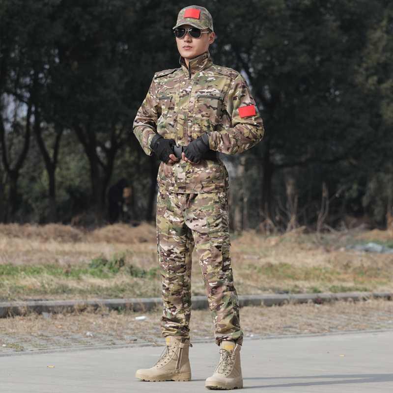 2024迷彩服套装男野战冲锋衣