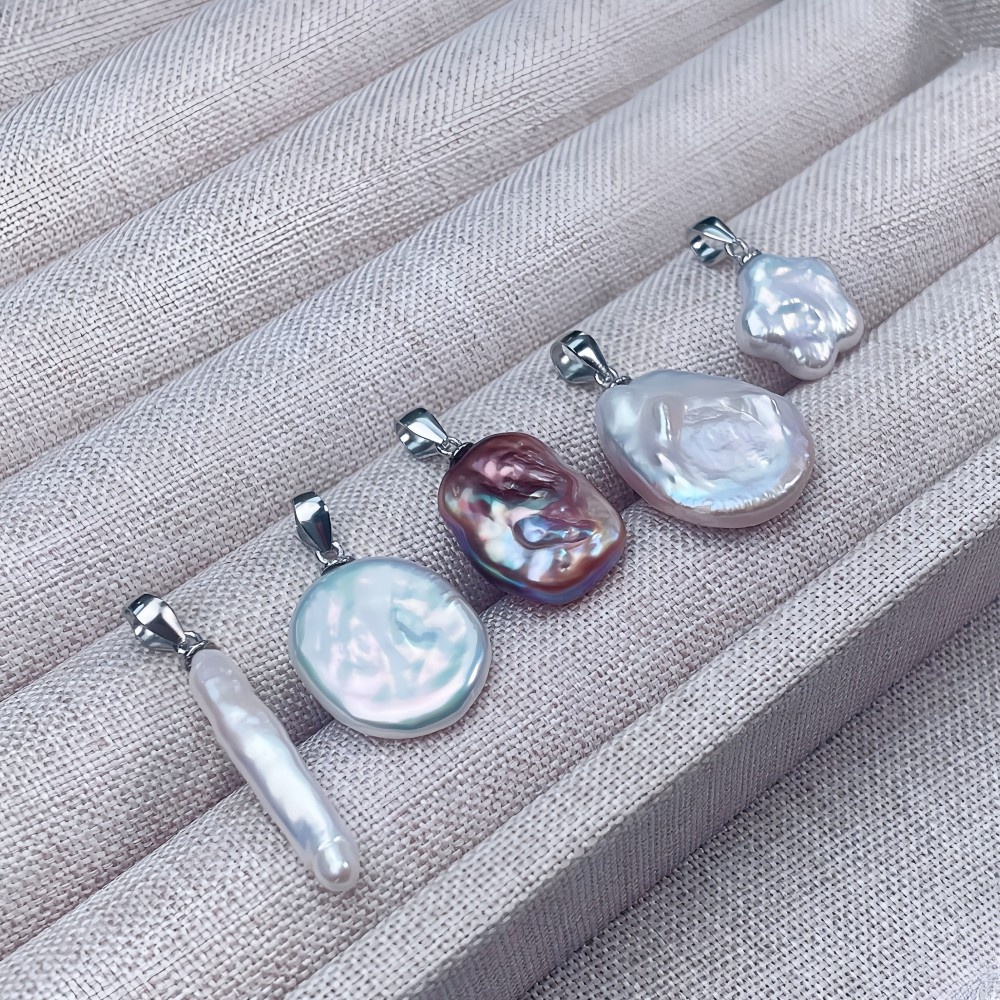 手工精致ins风巴洛克珍珠吊坠