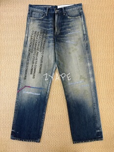 Neighborhood x Yohji Yamamoto 山本耀司联名做旧刀割水洗牛仔裤