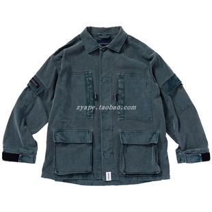 DESCENDANT DWU TWILL JACKET 水洗蜡染四袋夹克外套 19AW