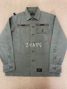 WTAPS 16AW HBT 水洗人字纹工装长袖衬衫外套