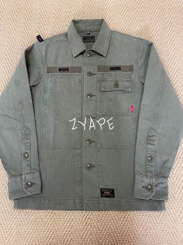 WTAPS水洗工装人字纹衬衫