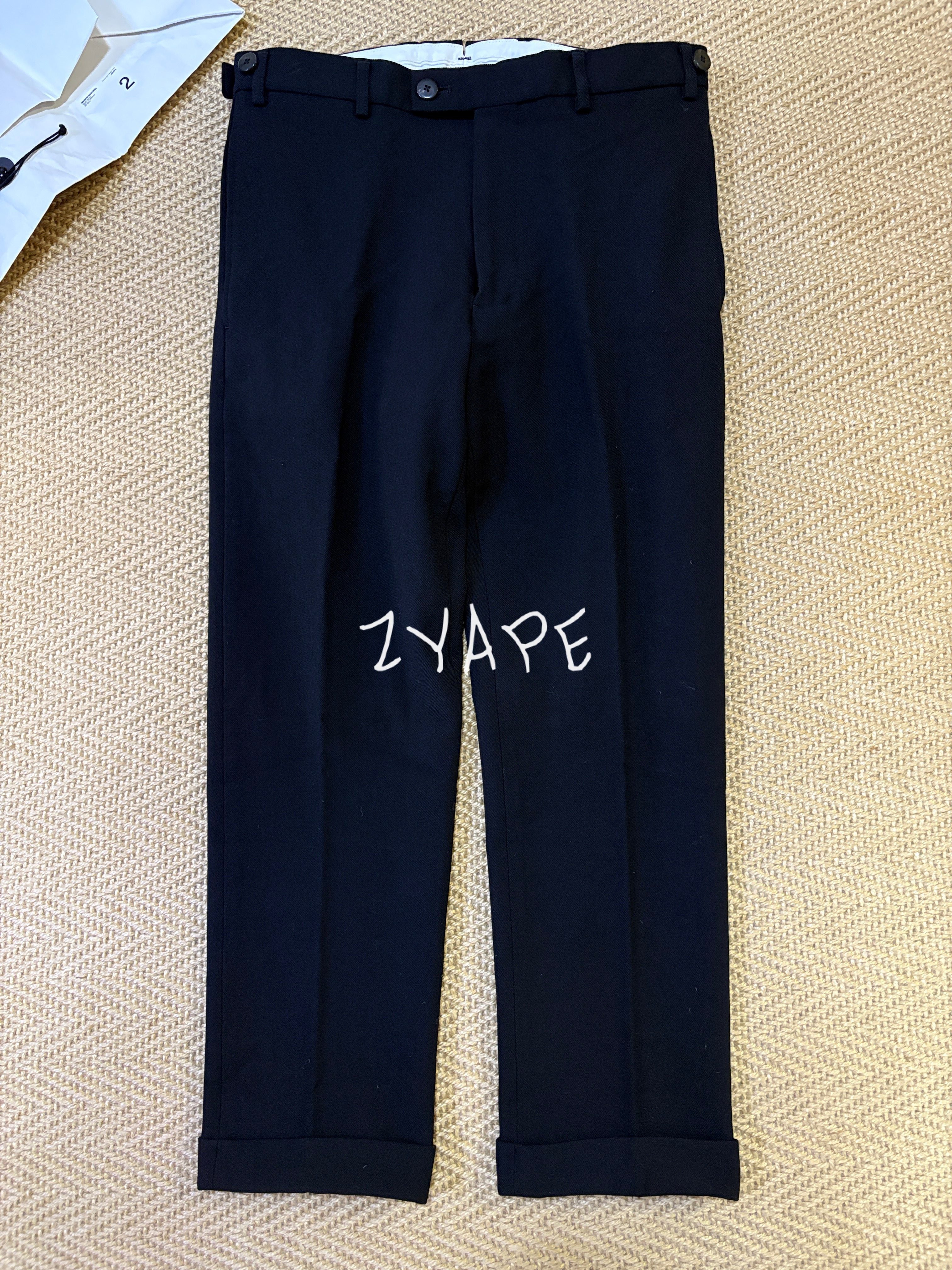 VISVIM HIGH-WATER SLACKS(WOOL) 羊毛混纺九分休闲裤