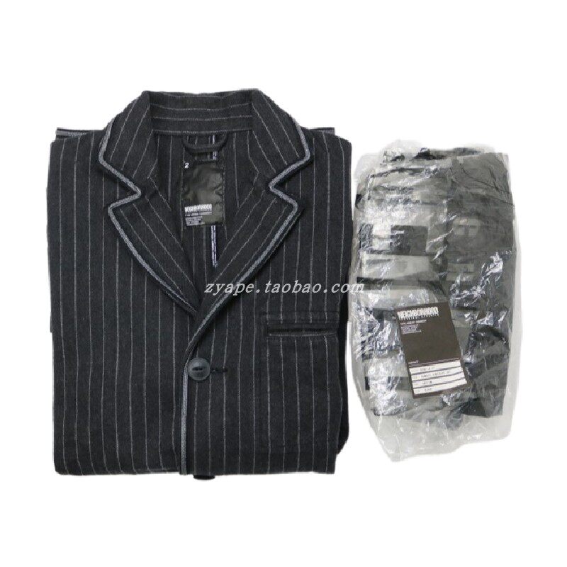 NEIGHBORHOOD水洗条纹西服