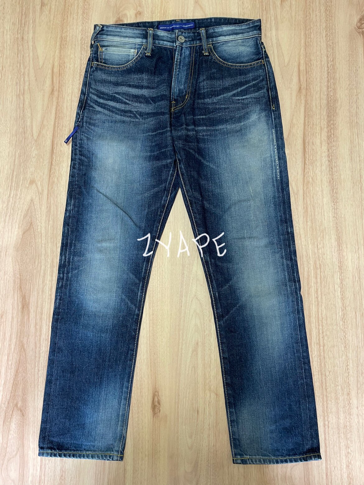 DENIM BY VANQUISH & FRAGMENT 藤原浩闪电水洗做旧牛仔裤