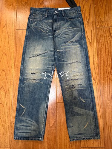 NEIGHBORHOOD SAVAGE DENIM 23SS金刚狼牛王NBHD刀割水洗牛仔裤