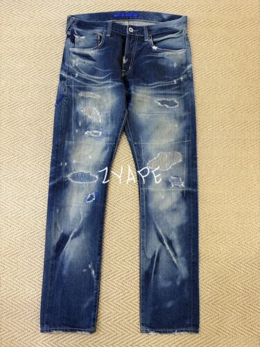 DENIM BY VANQUISH & FRAGMENT藤原浩破坏水洗闪电牛仔裤