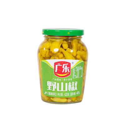 广乐正宗四川泡野山椒瓶装更方便