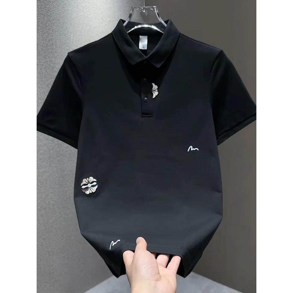 夏季潮牌高端刺绣翻领短袖polo衫男士时尚修身休闲商务半袖T恤衫,男装,Polo衫,淘宝优惠券,粉丝福利购,淘宝优惠卷