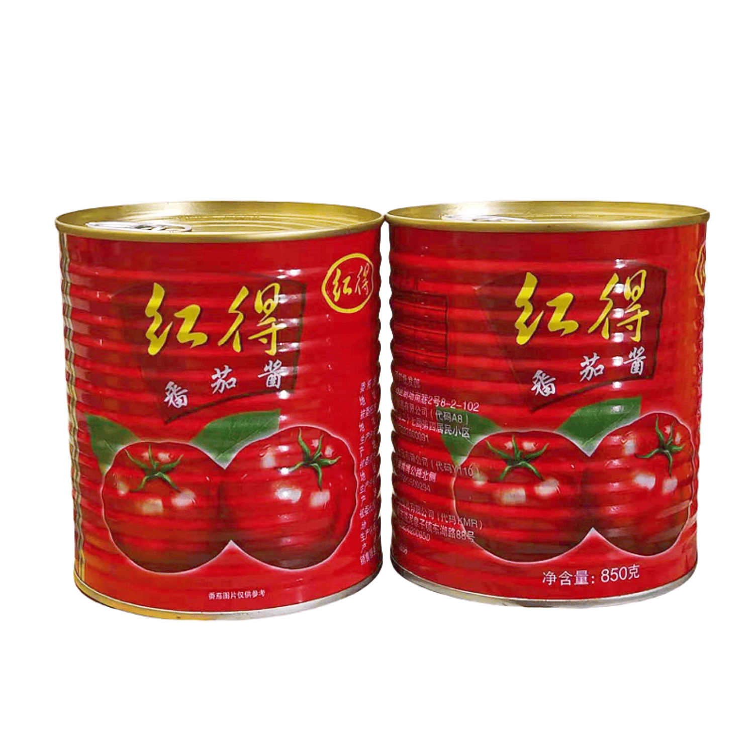 红得番茄酱850g/3kg 正品新疆番茄酱商用板面冷面纯番茄家用