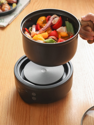 Electric wok电煮锅多功能110V分体台湾美国加拿大家用宿舍料理锅