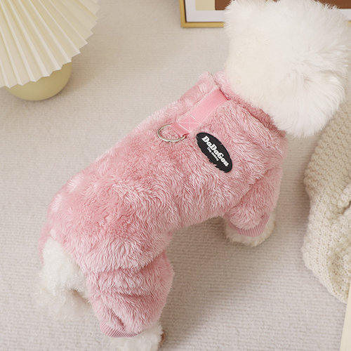 幼犬棉服宠物毛绒绒四脚冬装