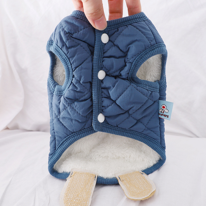 立体熊棉背心两脚衣外套