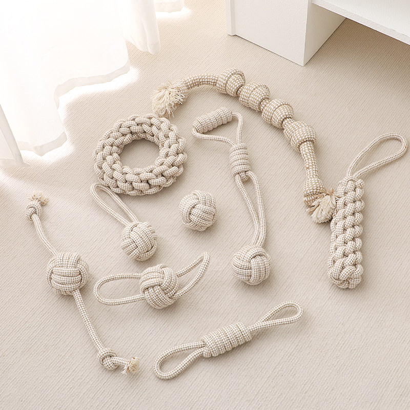 绳结狗用品咬绳磨牙绳