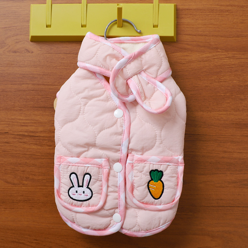 狗狗衣服2025新款冬小型犬保暖冬季比熊西高地防着凉可爱围巾马甲