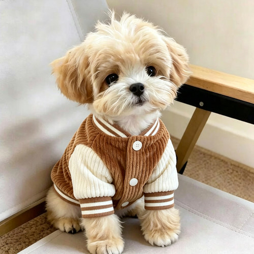 狗狗衣服西高地秋天小奶狗泰迪高颜值秋款幼犬防脏帅气按扣式秋装