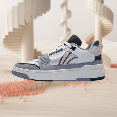 中国李宁时尚个性比赛拼色硬底洋气透气通用运动鞋男款ABCS003