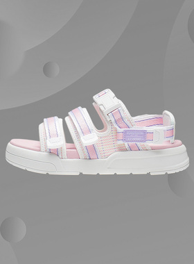 Lining/李宁正品女子COCA时尚休闲魔术贴户外运动沙滩凉鞋AGUS004