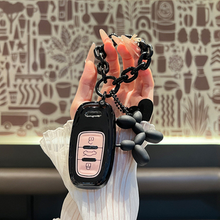 A4A5扣Q5 S5S6包壳高档甜酷风 A8L 适用奥迪车钥匙套老A6L