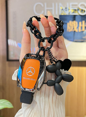 适用奔驰gla200钥匙套c200l扣b200cla220 c180l老款a180高级感女