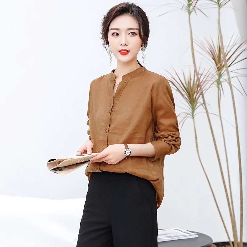 法式复古女士休闲衬衣