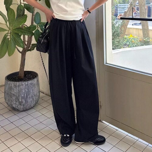 【海维嗯 进口TR面料】经典春夏款都市高端松弛西裤阔腿拖地裤女
