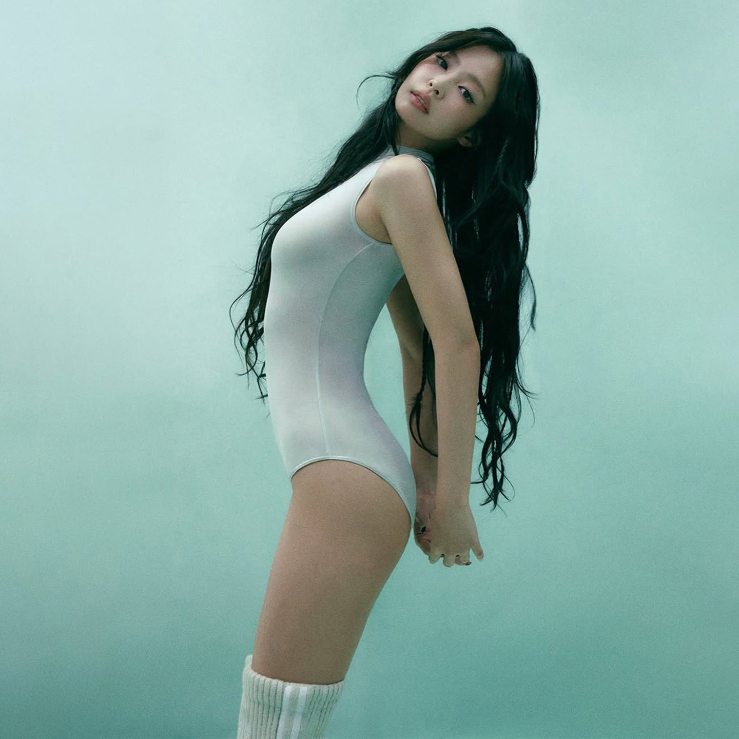 KLIOU Jennie同款极简复古纯色无袖背心女显瘦修身百搭打底连体衣