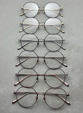 LINDAFARROW琳达法罗LFL1521男女多边形复古眼镜框纯钛超级轻新品