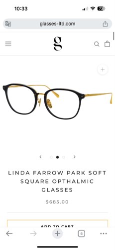 LINDA FARROW男女款复古纯钛超轻眼镜框近视素颜配镜LFL1483新品