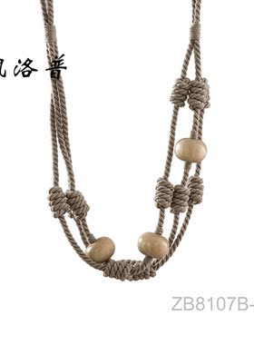 出口欧洲森林系列窗帘绑带自然侘寂风格简约现代绑绳扎绳佩洛普