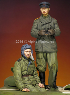 现货 Alpine 35216 WW2 Russian Tank Crew Set  1/35