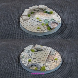 现货 Gamers Grass Urban Warfare Bases, Round 40mm (x5)