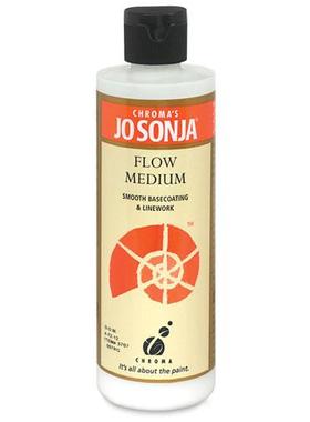 现货 Jo Sonja's 喷涂用稀释剂 防堵笔 FLOW MEDIUM 250ml 笔涂