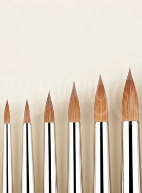 现货 Rosemary 93 纯貂毛 水彩 油画 画笔 短峰 英国进口